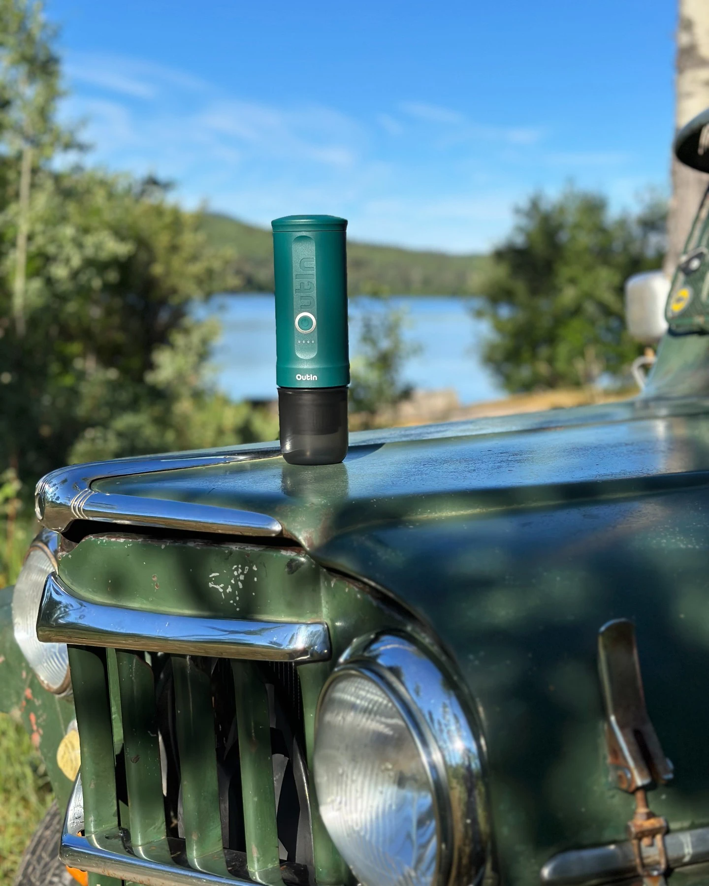 Outin ferðakaffivél - Outin Teal