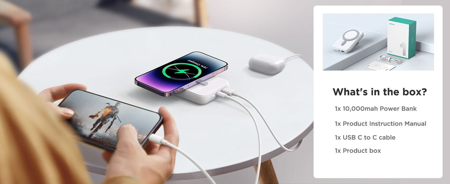 Þráðlaus 20W hleðslukubbur með segul