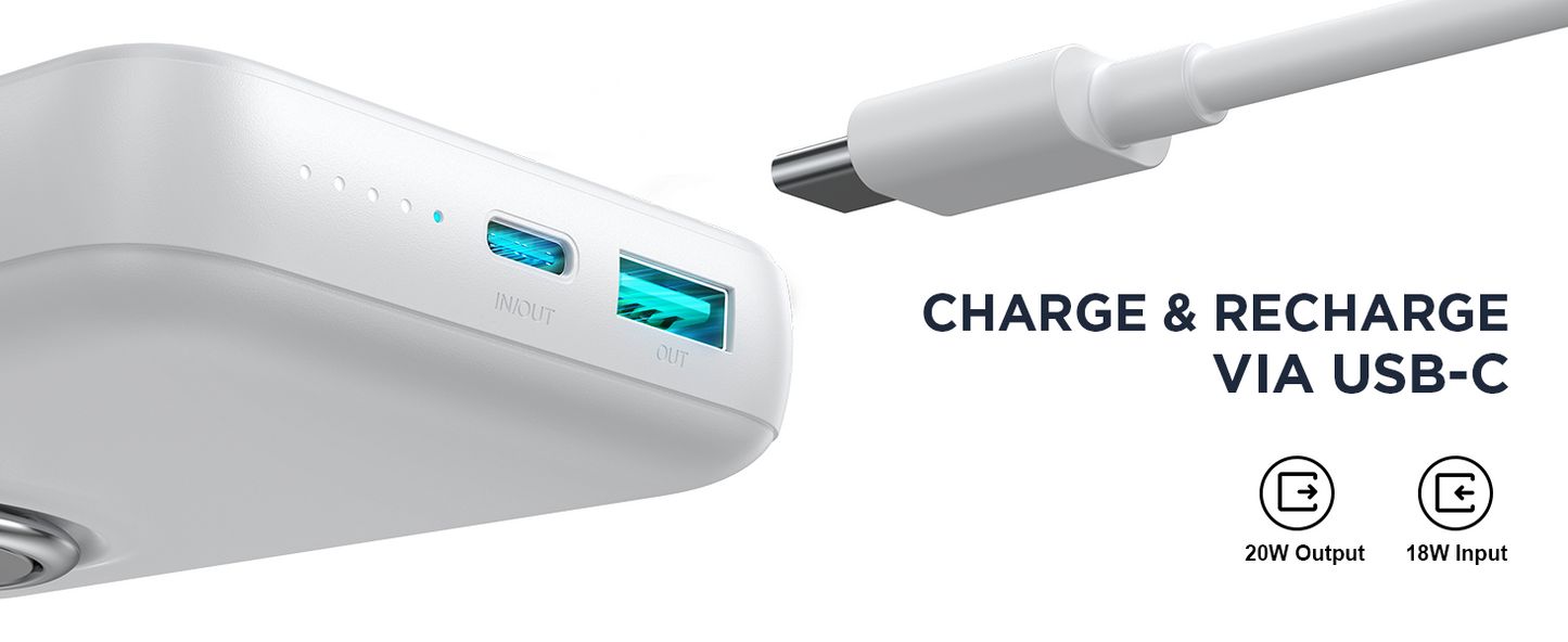 Þráðlaus 20W hleðslukubbur með segul