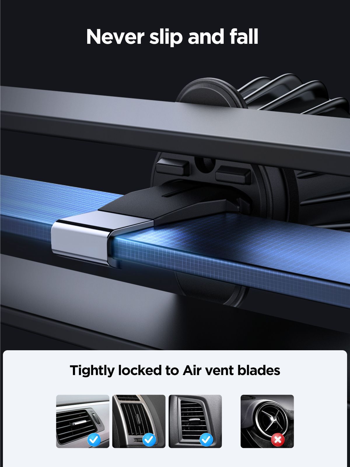 Þráðlaus segul hleðsla í bíl