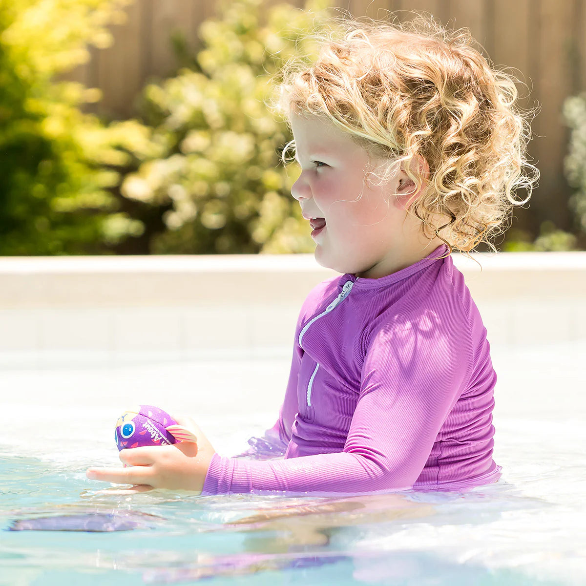 Langermabolur fyrir sund með UPF 50+ sólarvörn