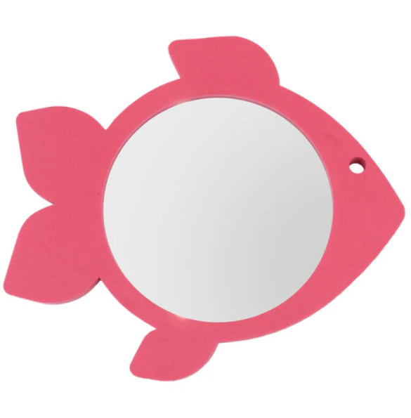 Sund og bað spegill bleikur fiskur