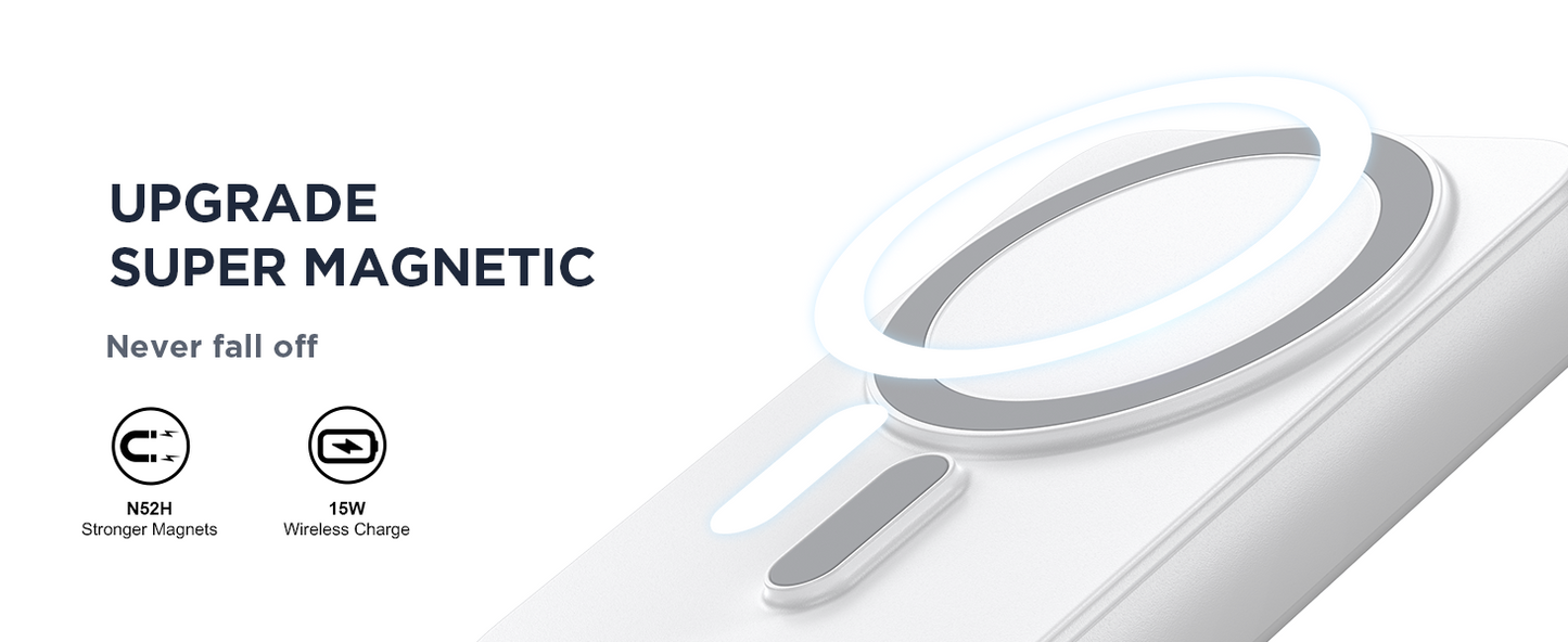 Þráðlaus 20W hleðslukubbur með segul