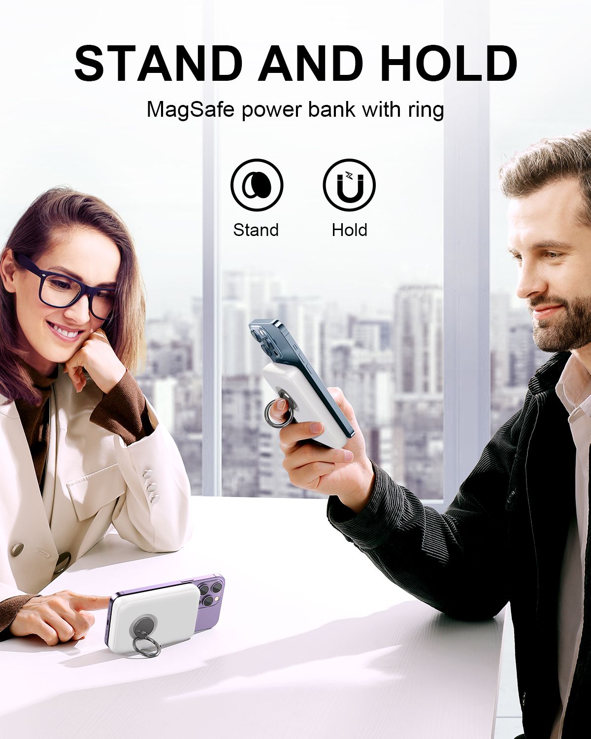 Þráðlaus 20W hleðslukubbur með segul