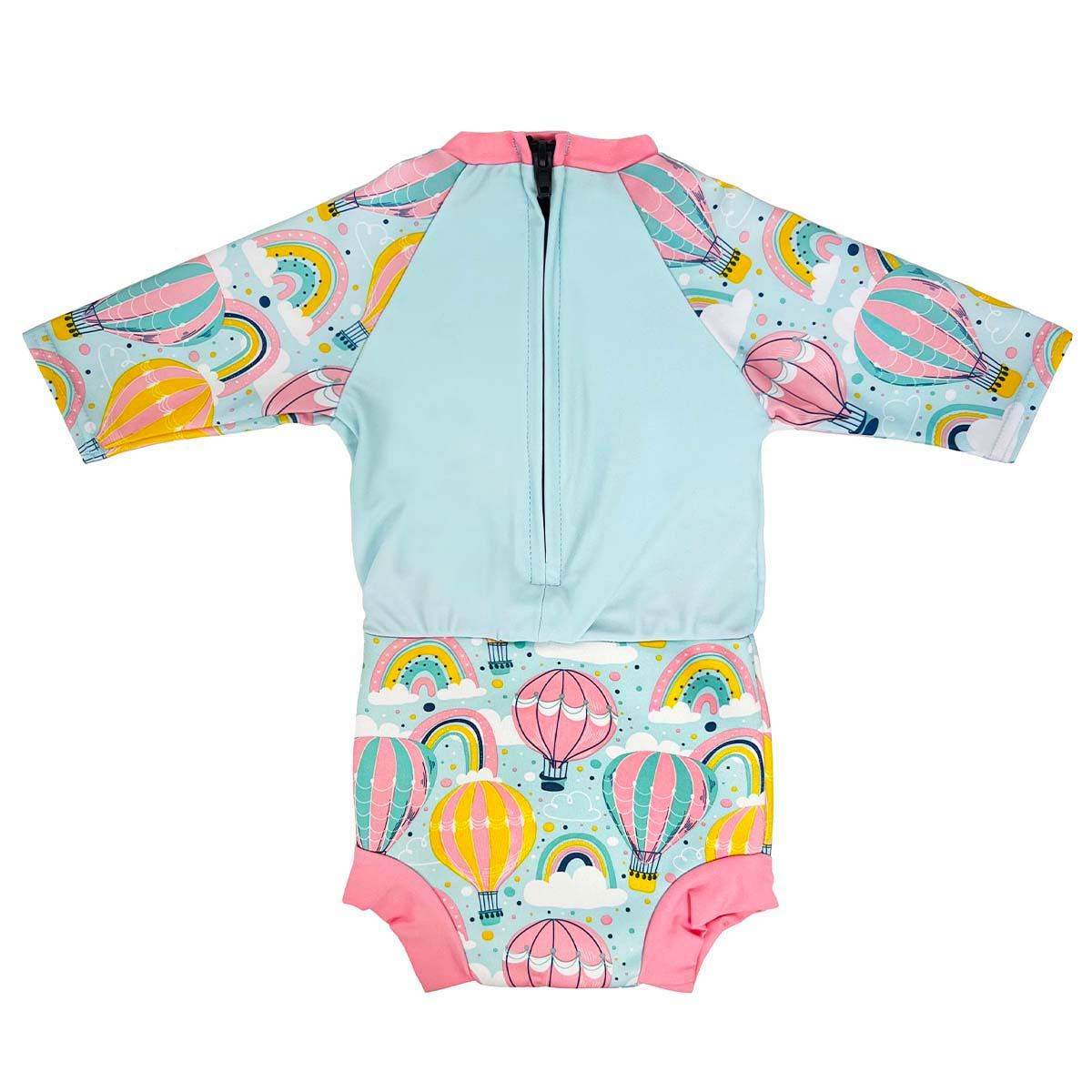 Sundgalli samfestingur m/bleyju blóma með UV vörn í efninu