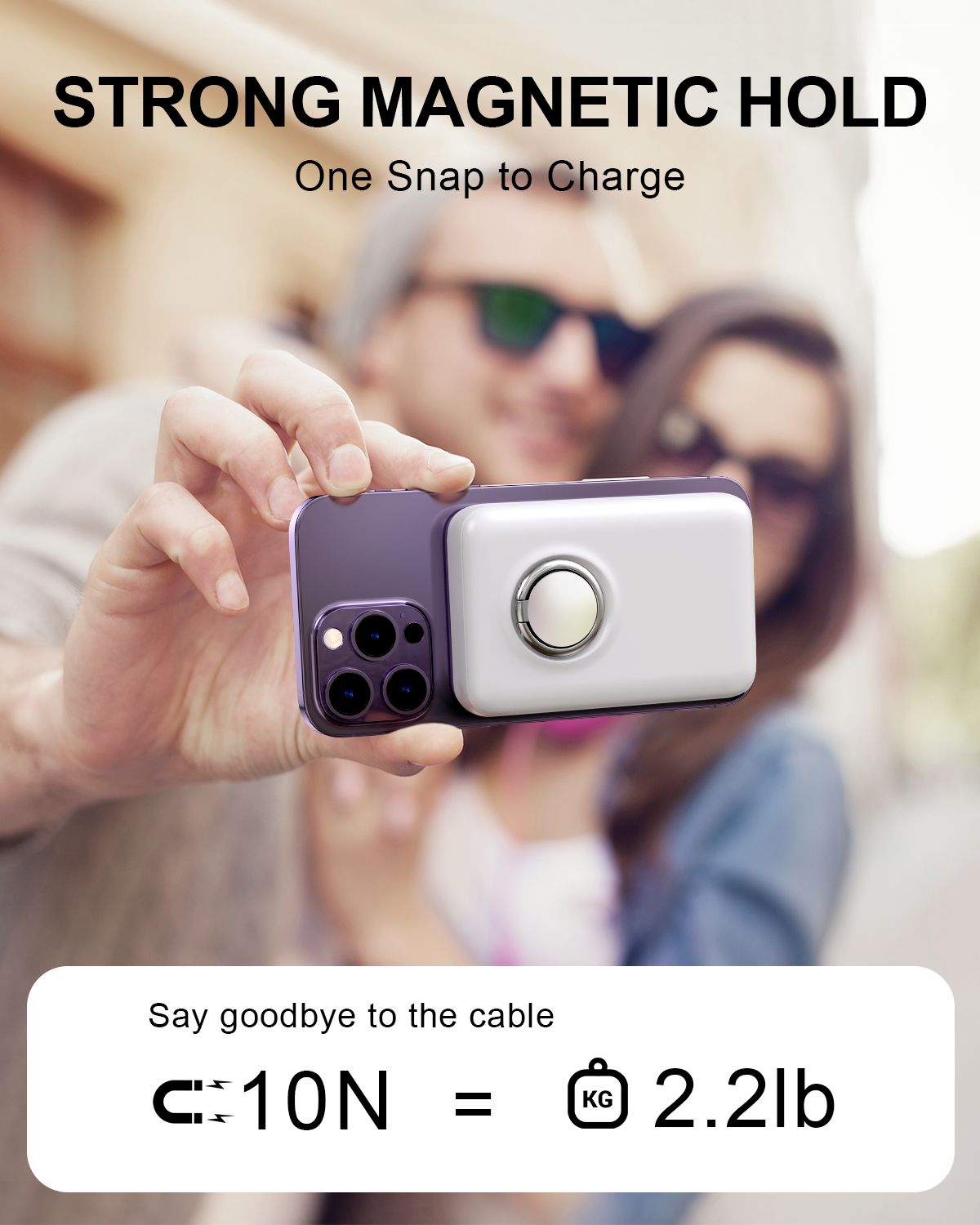 Þráðlaus 20W hleðslukubbur með segul