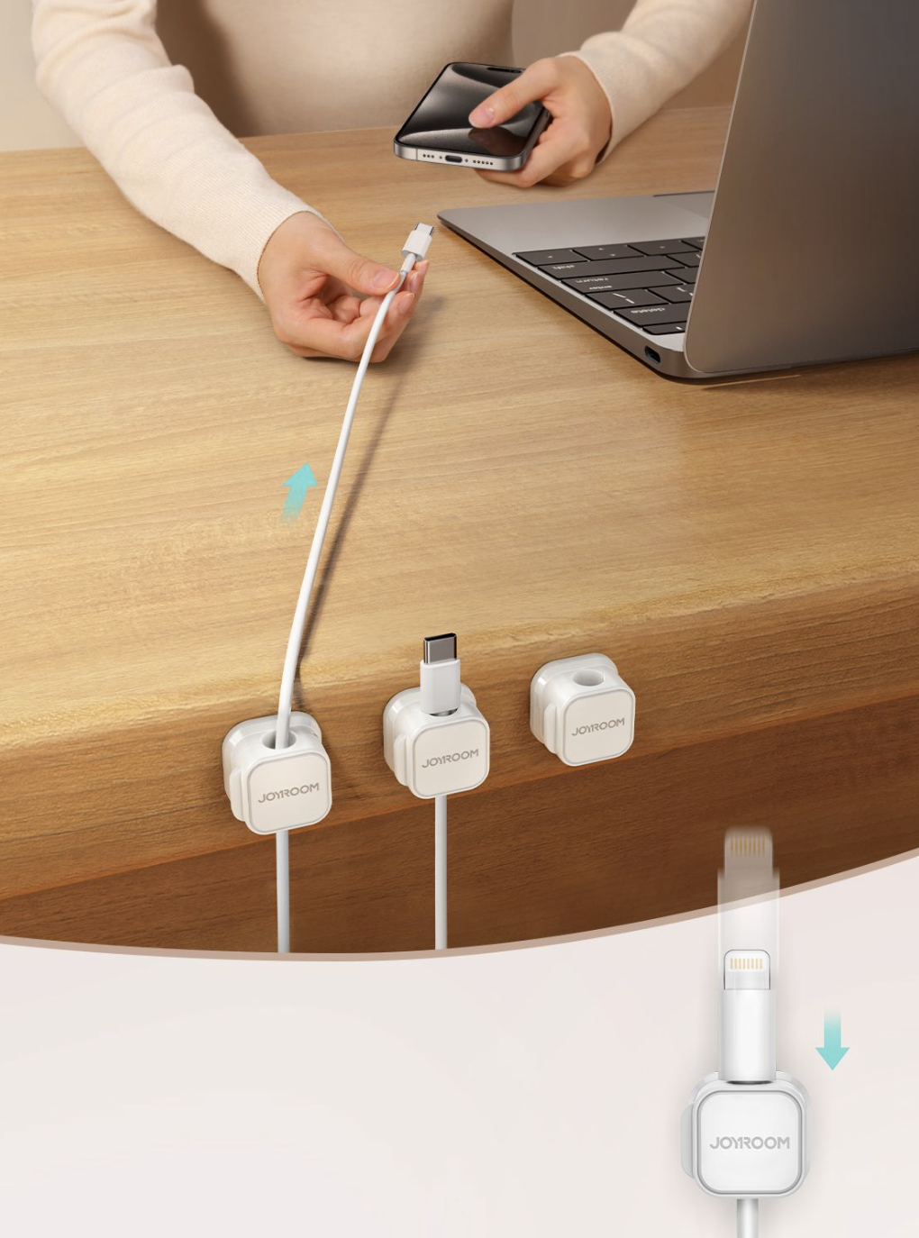 Skipulagskubbar fyrir snúrur