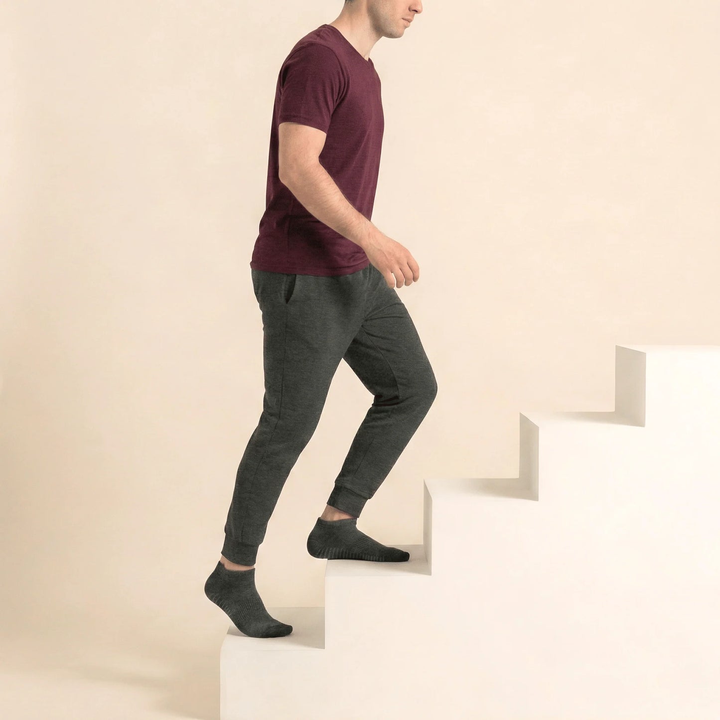 Ökkla gripsokkar - Mixed gray VÆNTANLEGT