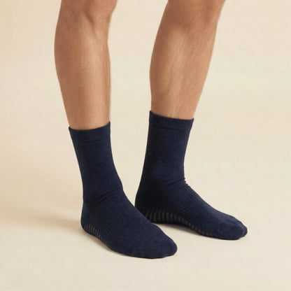 Gripsokkar Navy stærð 40-46 - 3 pör