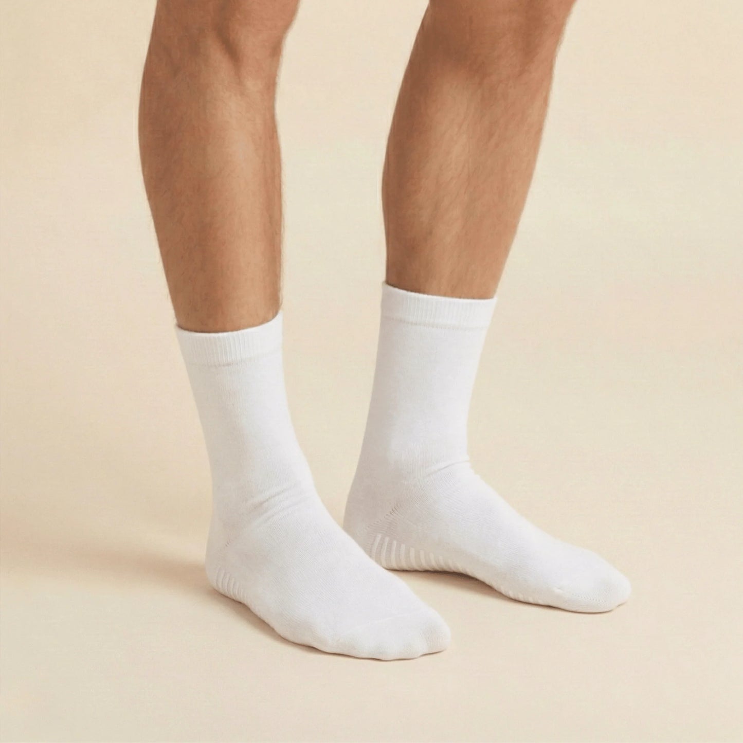 Gripsokkar hvítir 3 pör