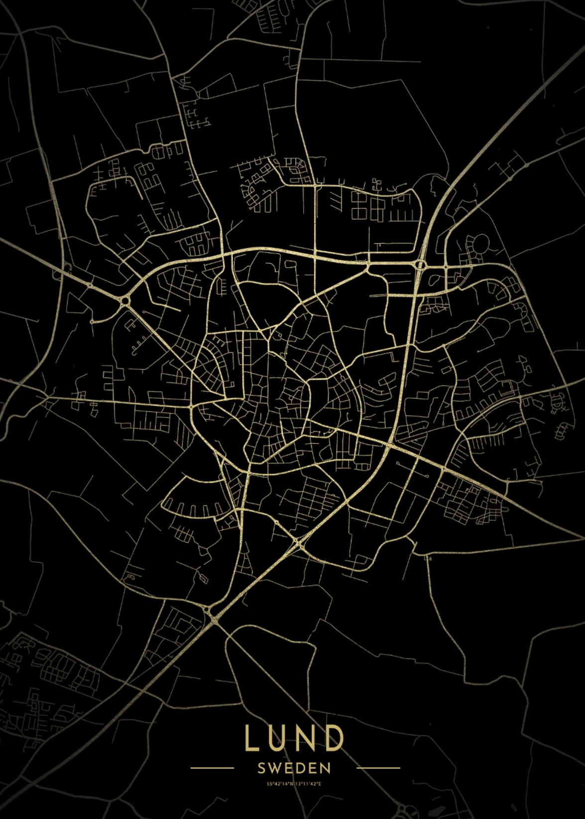 Veggspjald -  erlent bæjarfélag/borg - lokað fyrir pantanir fyrir jól!