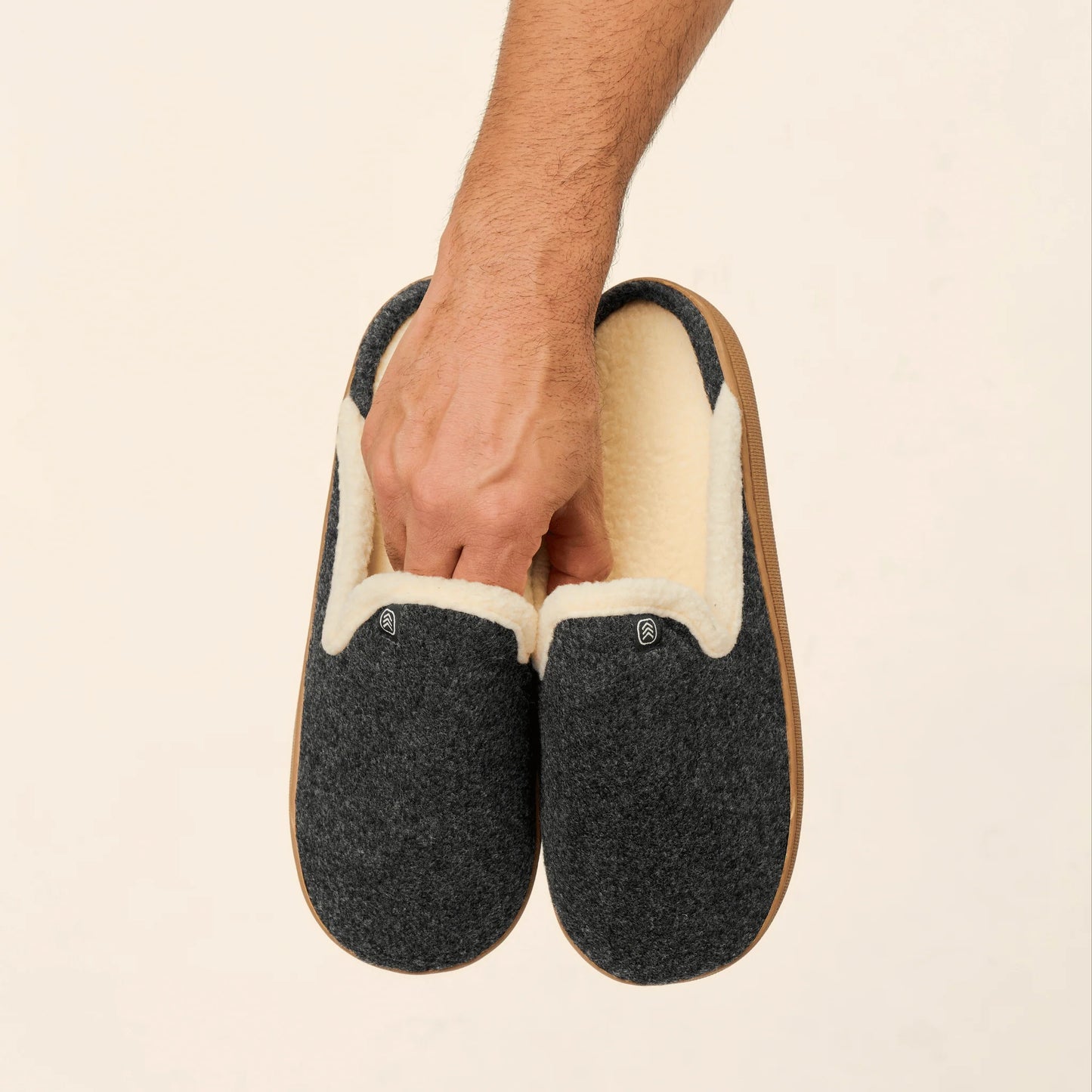 Inniskór - dökkgráir