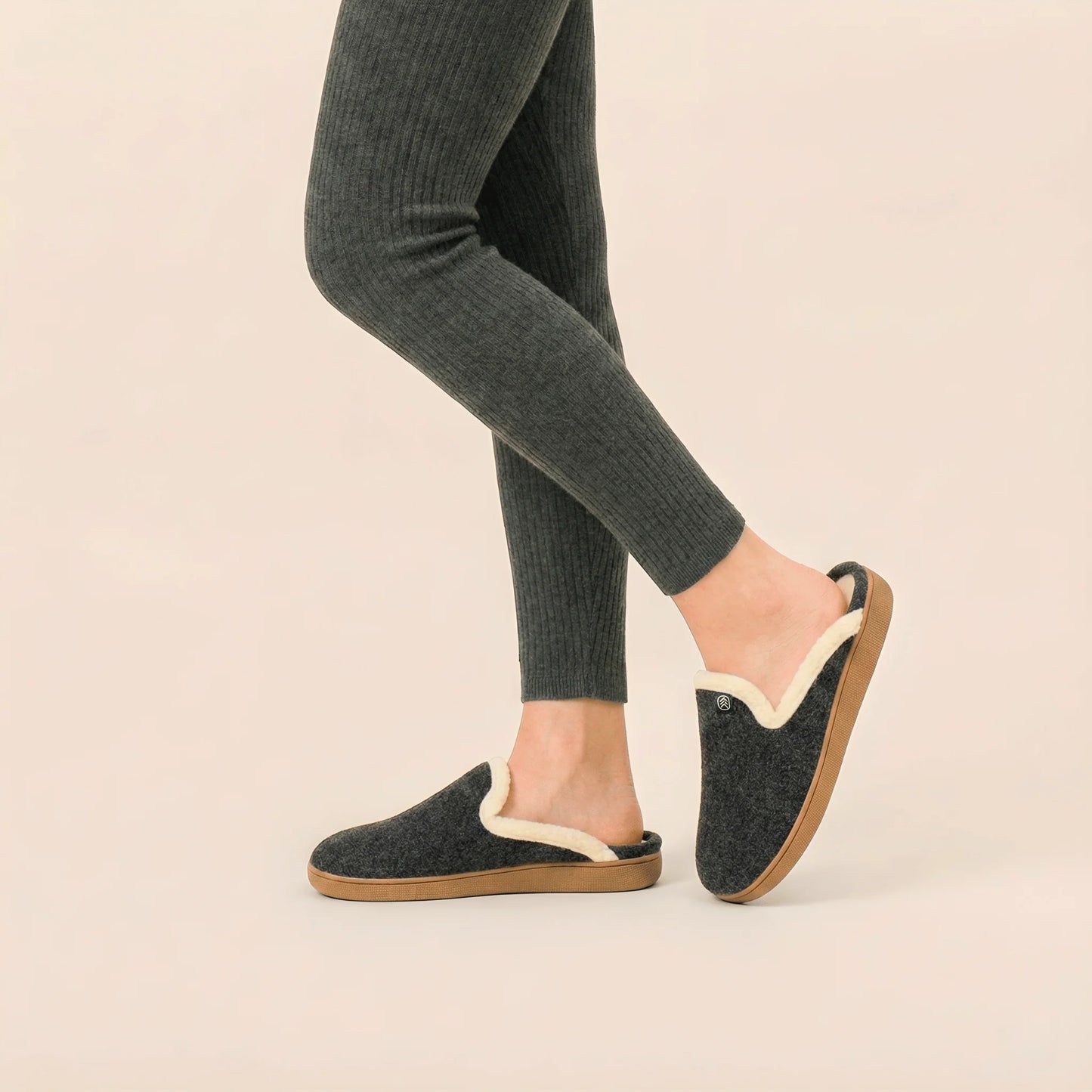 Inniskór - dökkgráir