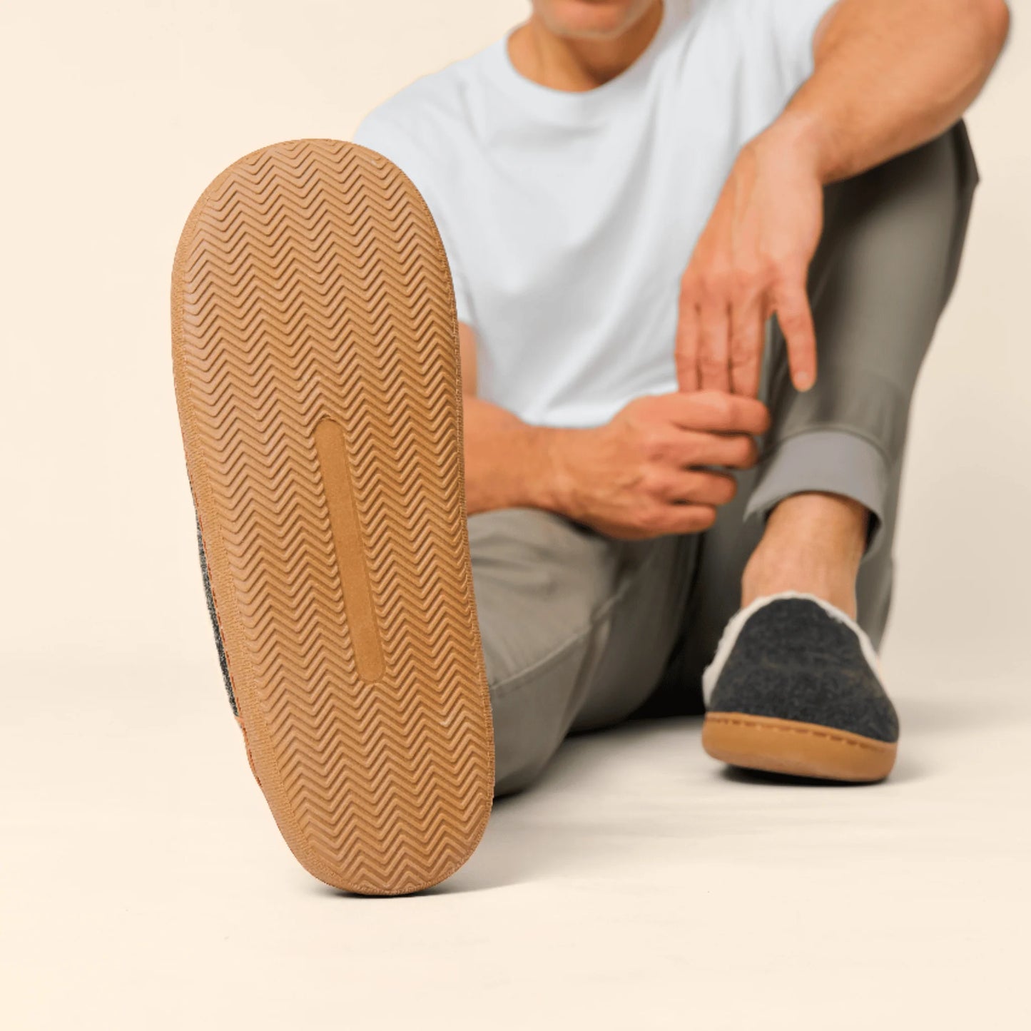 Inniskór - dökkgráir