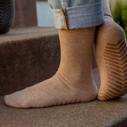Gripsokkar Beige stærð 37-40  -  3 pör í pakka