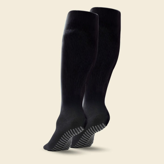 Þrýstisokkar með gripi  Svartir