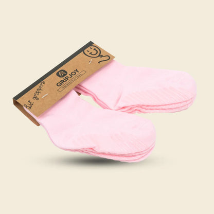 Gripsokkar fyrir börn, bleikir - 4 pör