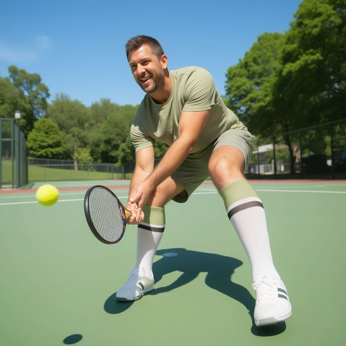 Þrýstisokkar með gripi Green - 1 par