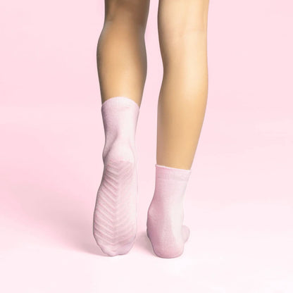 Gripsokkar fyrir börn - Bleikt&Grátt 4 pör