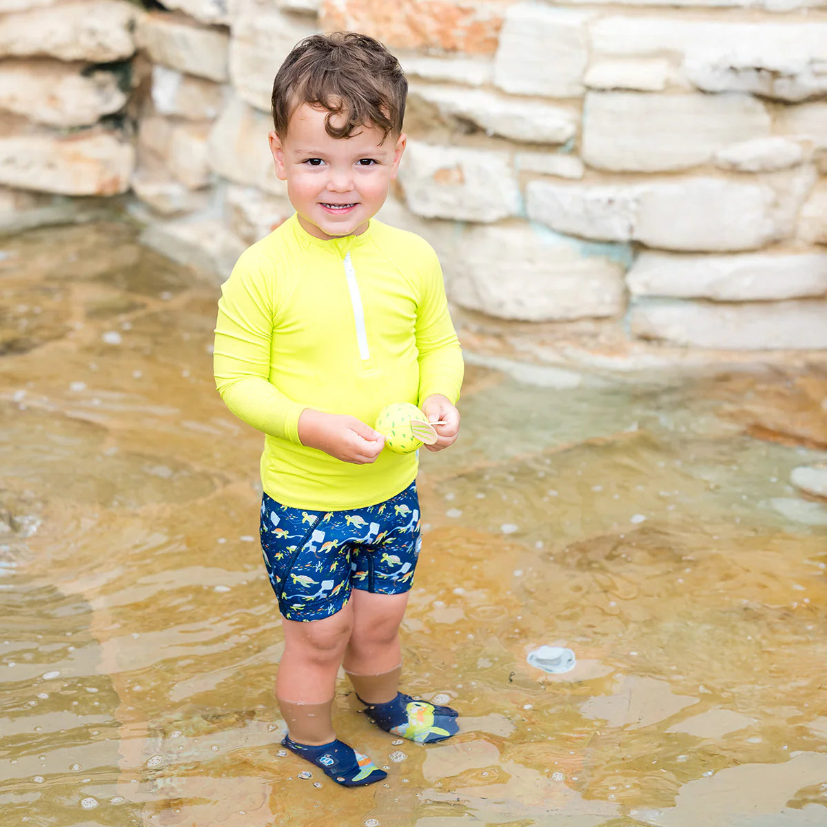 Langermabolur fyrir sund með UPF 50+ sólarvörn