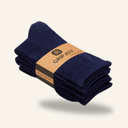 Gripsokkar Navy stærð 40-46 - 3 pör
