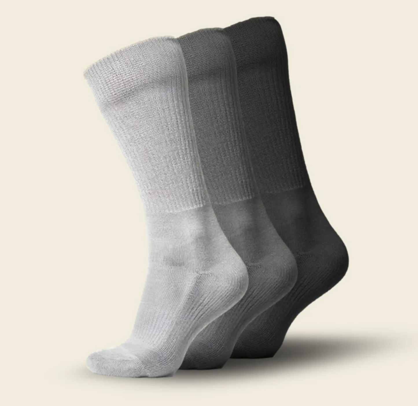 Gripsokkar  háir upp á kálfa - 3 pör