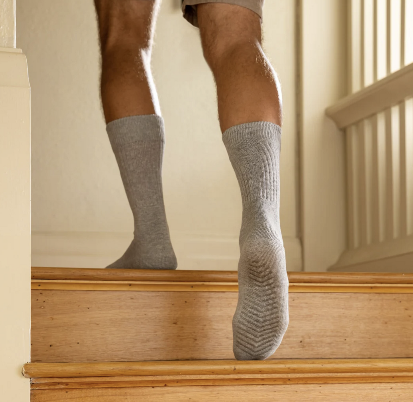 Gripsokkar  háir upp á kálfa - 3 pör