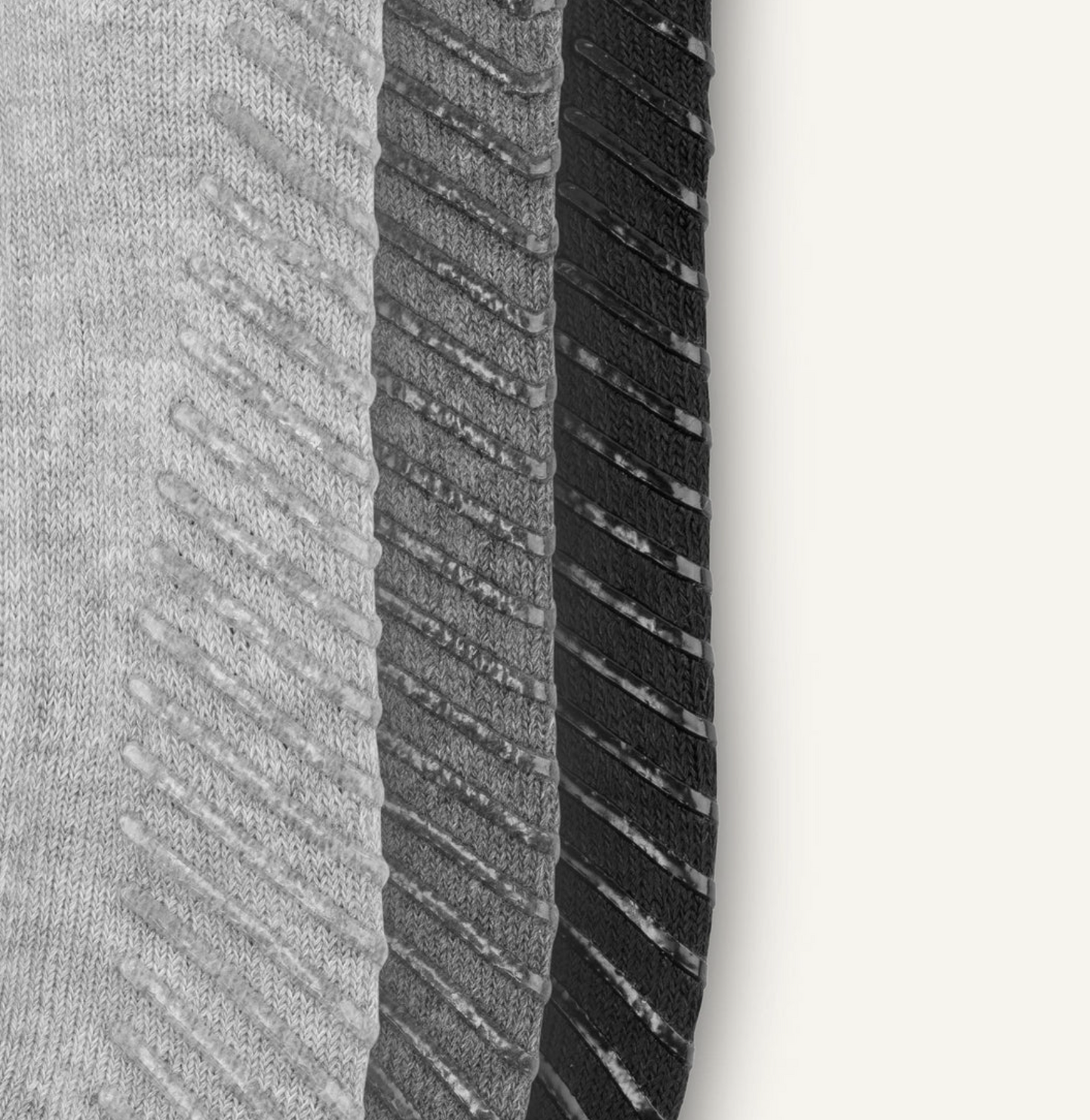 Gripsokkar  háir upp á kálfa - 3 pör