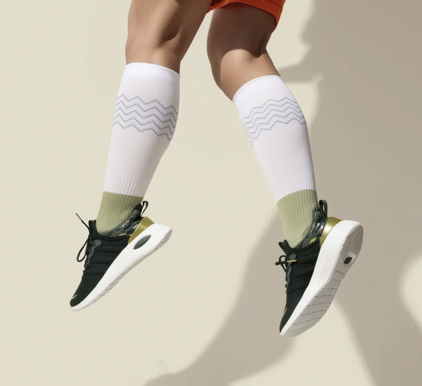 Þrýstisokkar með gripi Green&Blue - 1 par