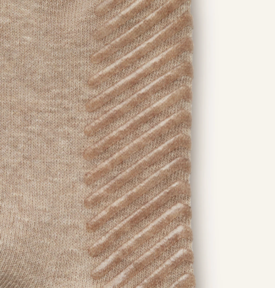 Gripsokkar Beige stærð 37-40  -  3 pör í pakka