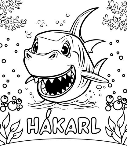 Sjávardýr - litabók