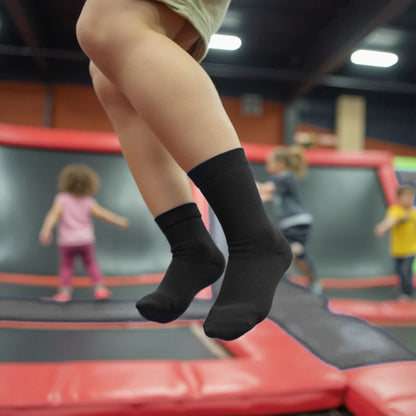 Gripsokkar fyrir börn - svartir 4 pör