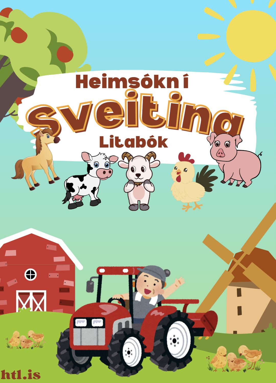 Heimsókn í sveitina - litabók